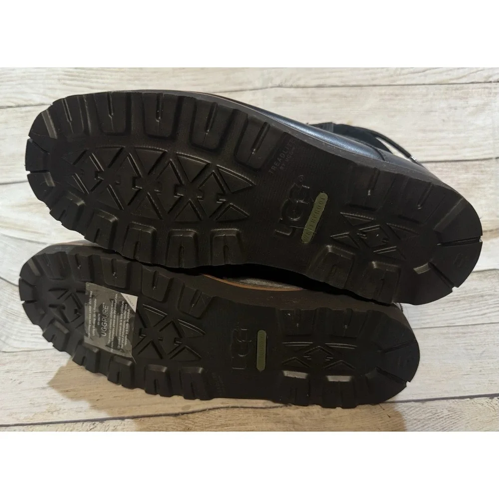 Mens Ugg Saton TL Boots Short Black Waterproof #1008146 Size 10 NWOB